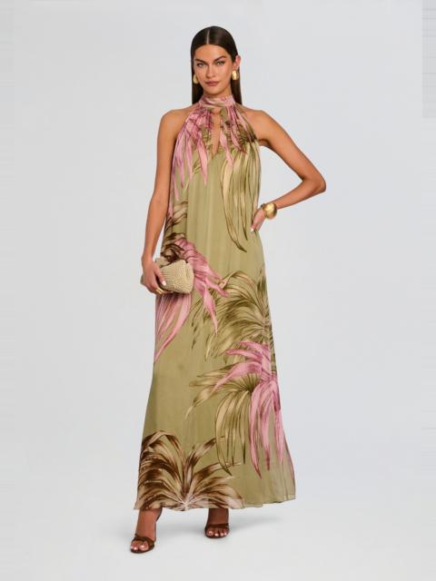 RETROFÊTE FAWN FLARED MAXI DRESS