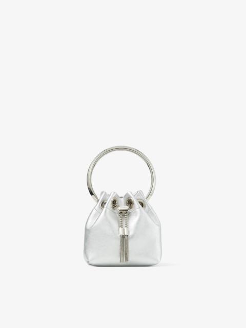 JIMMY CHOO Micro Bon Bon
Silver Metallic Nappa Mini Bag