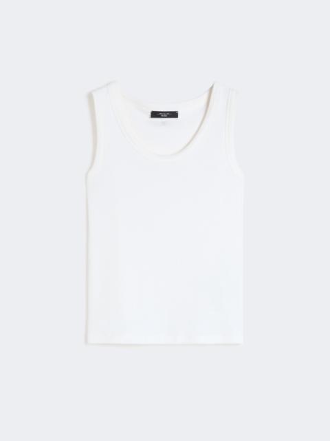 WEEKEND Max Mara Stretch cotton top - WHITE