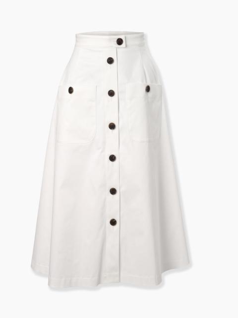 CAROLINA HERRERA Button-Front Midi Skirt