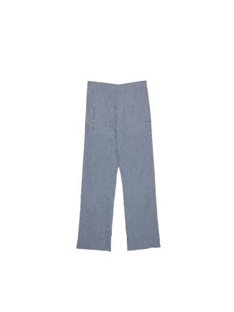 EDWARD CUMING Edward Cuming Crinkle Cotton Yoryu Tailored Trousers Blue
