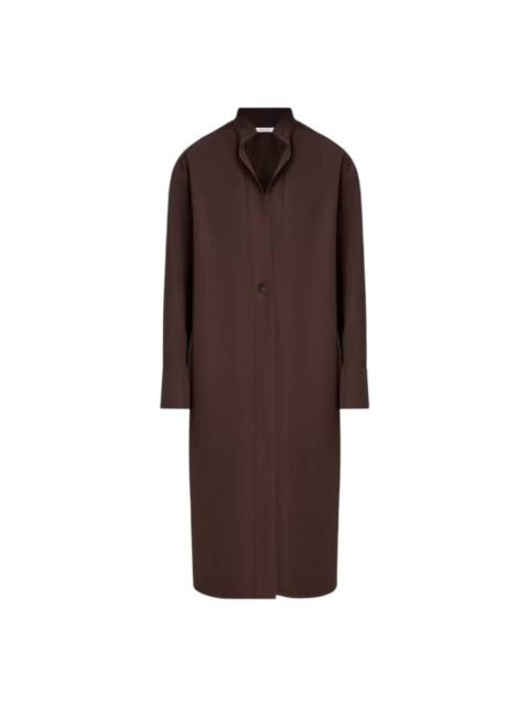 FERRAGAMO Ferragamo Dark Brown Minimalist Long Overcoat