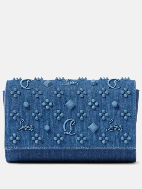 Paloma denim clutch