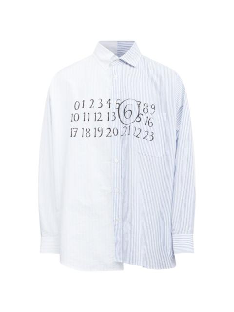 MM6 Maison Margiela asymmetric cotton shirt