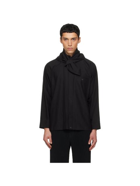ISSEY MIYAKE Black Streamline Shirt
