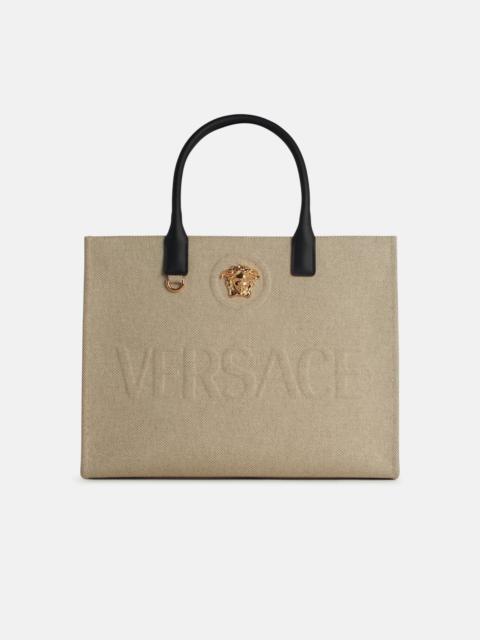 VERSACE 'TOTE' BEIGE TELA BAG