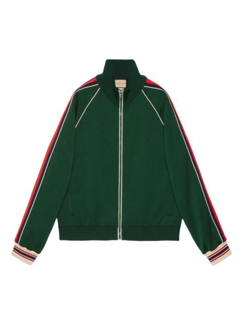 GUCCI Gucci GG Jacquard Jersey Zip Jacket 'Green' 662270-XJDE9-3754