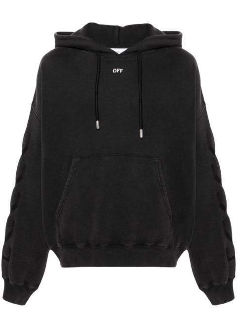 Off-White Men Logo Cotton Hoodie