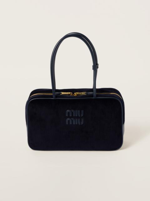 Miu Miu Beau corduroy top-handle bag