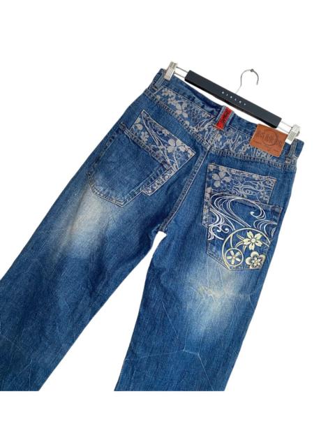 Other Designers Karakuri Tamashii Denim Embroidery Jeans Multipocket