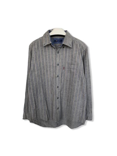 Other Designers Golden Bear - Golden Bear Striped Design Flannel Shirt 👕