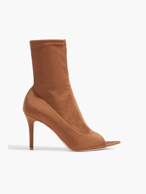 Gianvito Rossi Hiroko 85 metallic stretch-knit sock boots