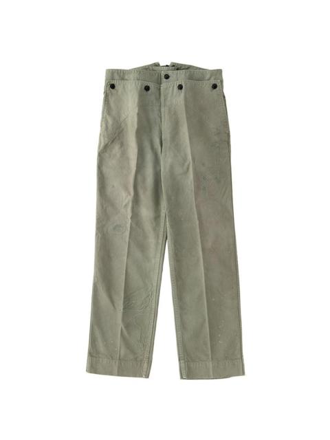 visvim HOLMAN PANTS DMGD GREEN