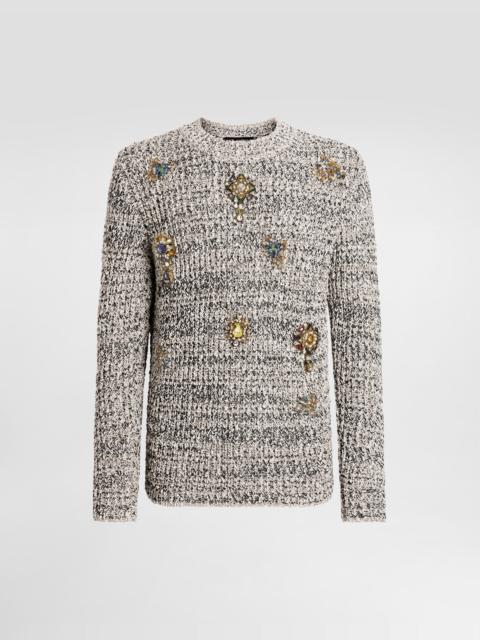 Dolce & Gabbana English rib knit pullover