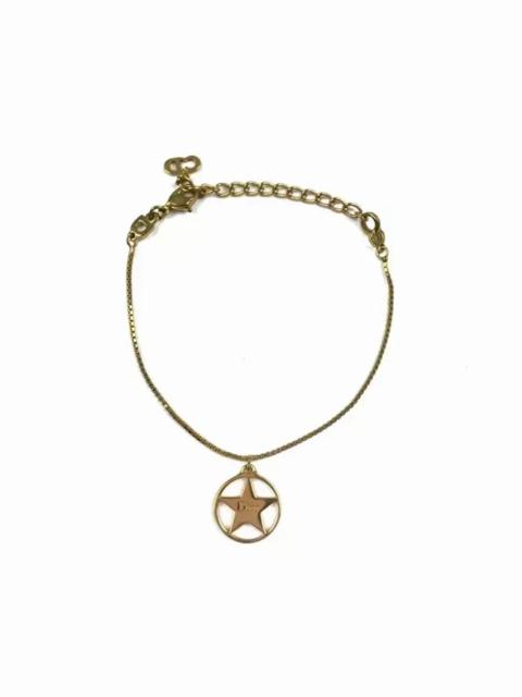 Dior Christian Star Pendant Bracelet, Gold