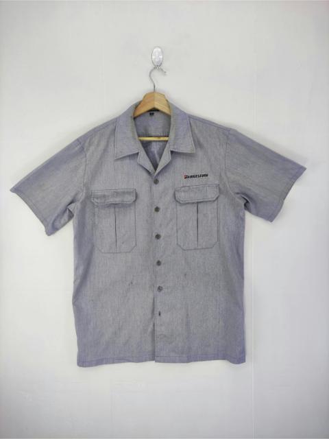 Other Designers Vintage Bridgestone Work Wear Short Sleeve Button Up