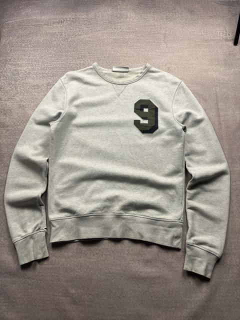 AMI Paris Rare AMI Alexandre Mattiussi Logo Number 9 Gray Sweatshirt