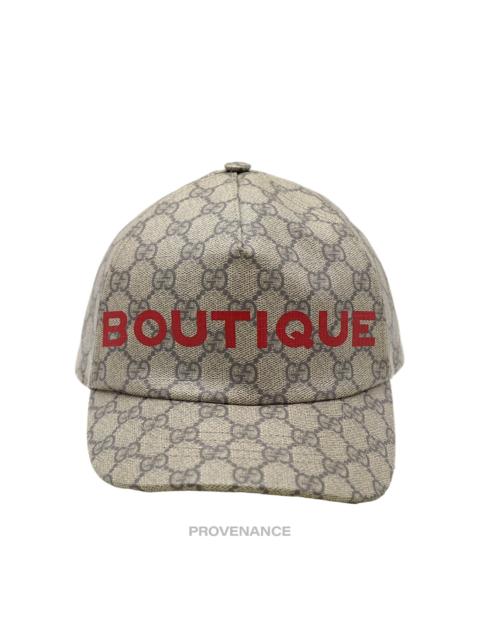GUCCI Gucci GG Supreme BOUTIQUE Cap - Monogram GG Canvas
