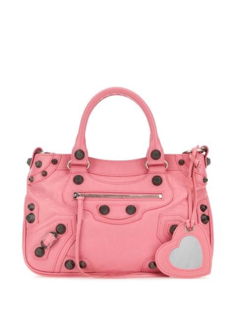 BALENCIAGA Balenciaga Women Pink Nappa Leather Neo Cagole Tote M Handbag