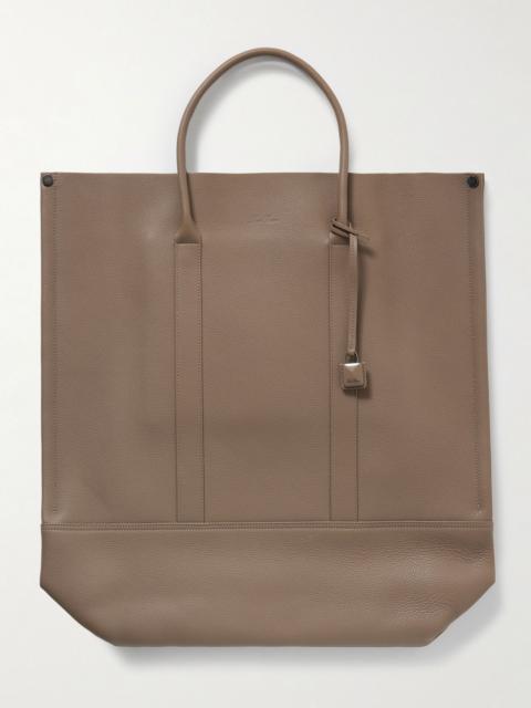 Loro Piana Beam Large Full-Grain Leather Tote Bag Brown