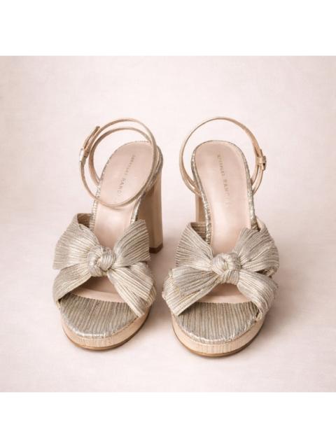 Other Designers Loeffler Randall Metallic Gold Block Heels