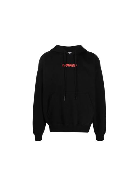 Off-White OFF-WHITE Arrows On Canvas Hooded Sweatshirt Black Multi