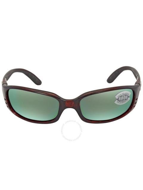 Costa Del Mar - Costa Del Mar BRINE Green Mirror Polarized Glass Men's Sunglasses BR 10 OGMGLP 59