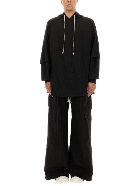Rick Owens DRKSHDW Rick Owens Drkshdw Men "Tommy Hustler" Hoodie