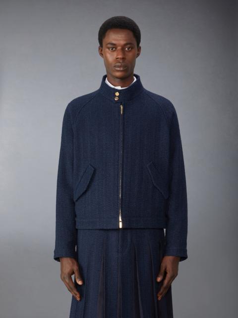 Thom Browne Tweed Raglan Collar Jacket
