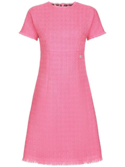 Dolce & Gabbana Dolce & Gabbana Women Rachel Tweed Dress With Dg Logo
