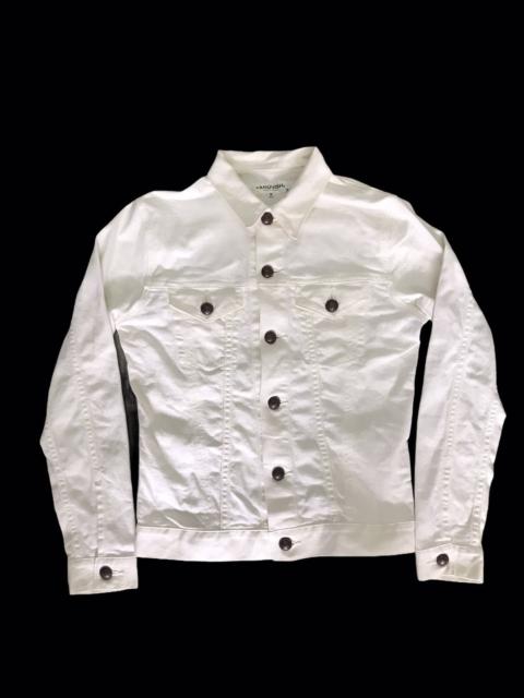 Other Designers Vtg Vanquish denim white jacket