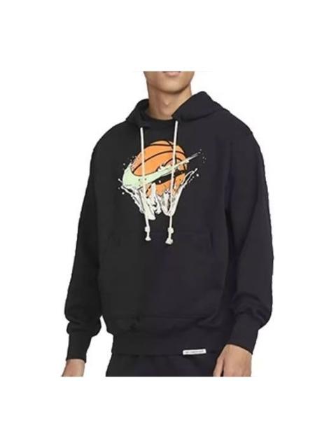 Nike Nike Dri-FIT Standard Issue Basketball Hoodie 'Black Lime Blast' FB7138-010