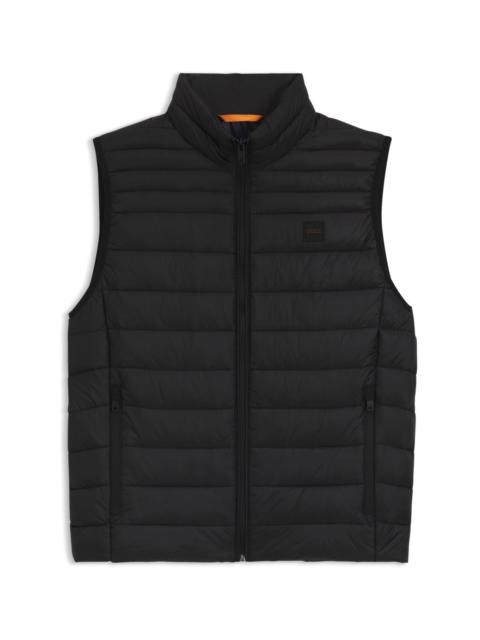 BOSS PACKABLE DOWN GILET IN WATER-REPELLENT FABRIC