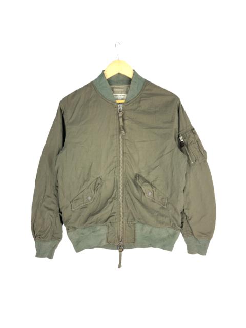 Other Designers Vintage - Vintage Military Style Flight Jacket Bomber Jacket Size M