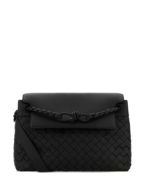 Bottega Veneta Bottega Veneta Men Black Leather Small Andiamo Crossbody Bag