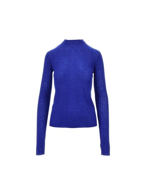 PINKO Pinko Ribbed Wool Top Blue Women