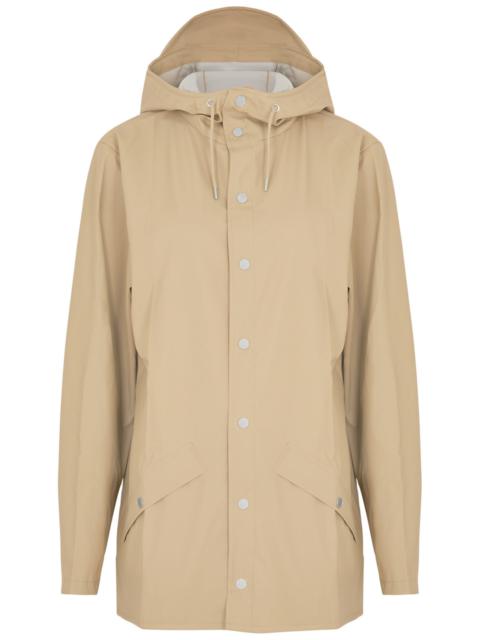 RAINS Hooded rubberised jacket