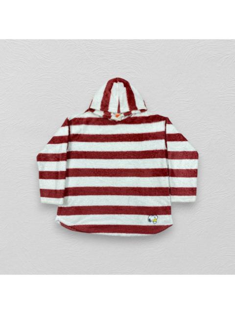 Other Designers Cartoon Network - Uniqlo Peanuts Snoopy Stripe Fleece Hoodie- J486