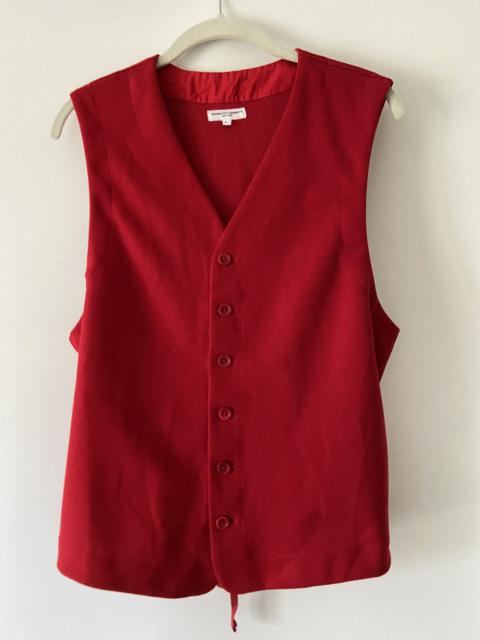 Engineered Garments Red vest tie up top