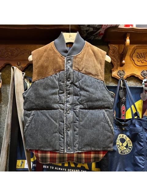 RRL by Ralph Lauren Ralph Lauren Double RL Denim And Leather Vest