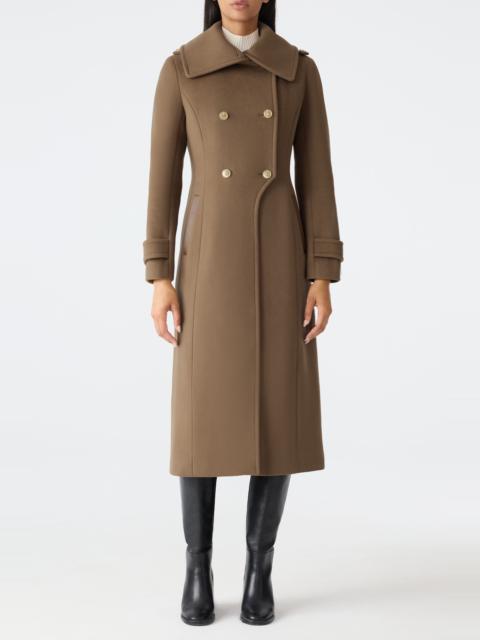 MACKAGE Mackage Elodie Double Breasted Military Maxi Coat in Otter at Nordstrom
