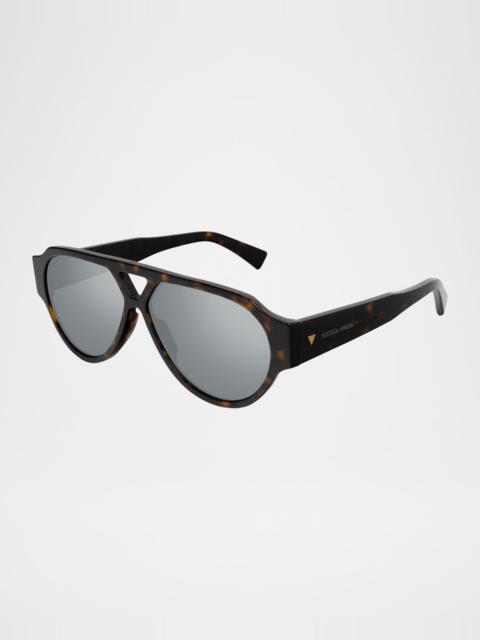 Bottega Veneta Men's Bv1318sm Acetate Aviator Sunglasses