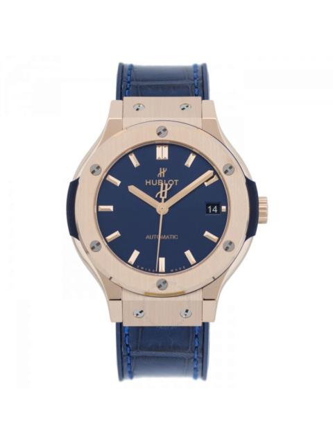 Hublot Hublot Classic Fusion Blue Sunray Dial 18k Rose Gold Automatic Men's Watch 565.OX.7180.LR