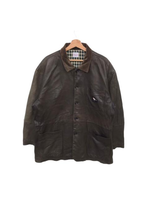Other Designers Japanese Brand - Japanese Vintage Papas Sports Leather Jacket