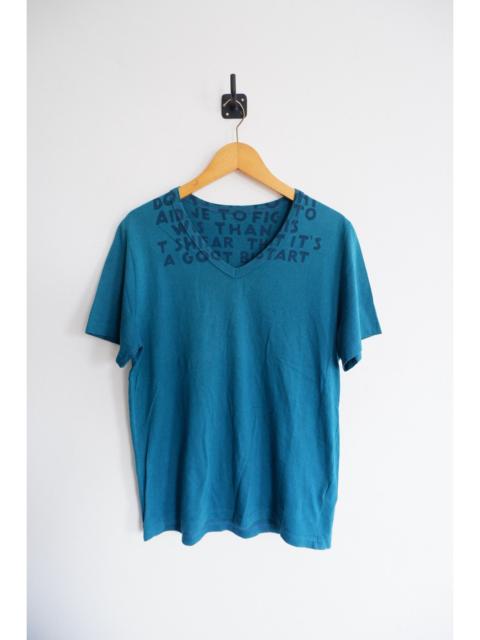 Maison Margiela Maison Margiela Aids Awareness V neck Tshirts Green