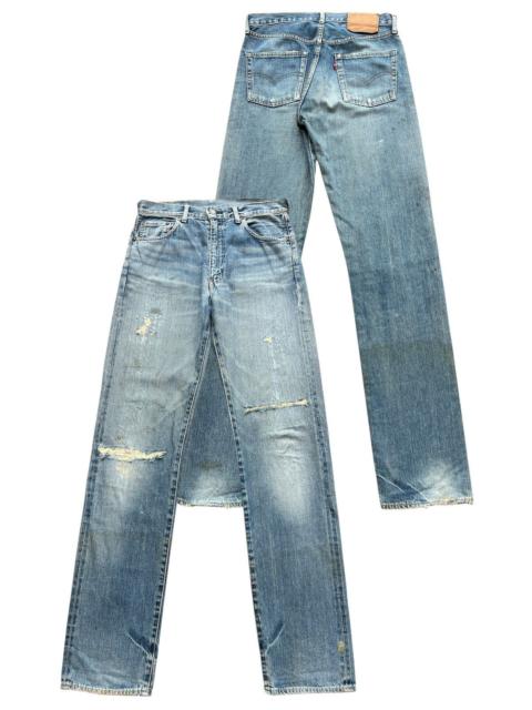 Levi's Vintage 90s Levis 502 Selvedge Distressed Denim Jeans 31x36