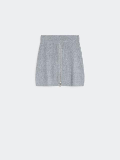 Sportmax Cashmere-blend mini skirt - MEDIUM GREY