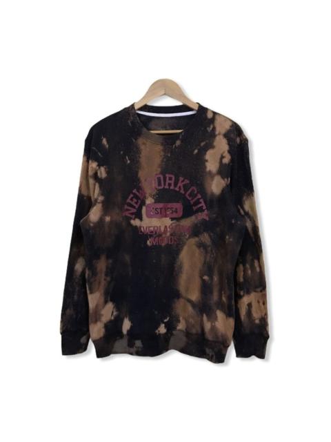 Other Designers GU - Newyork city custom made bleach sweatshirt