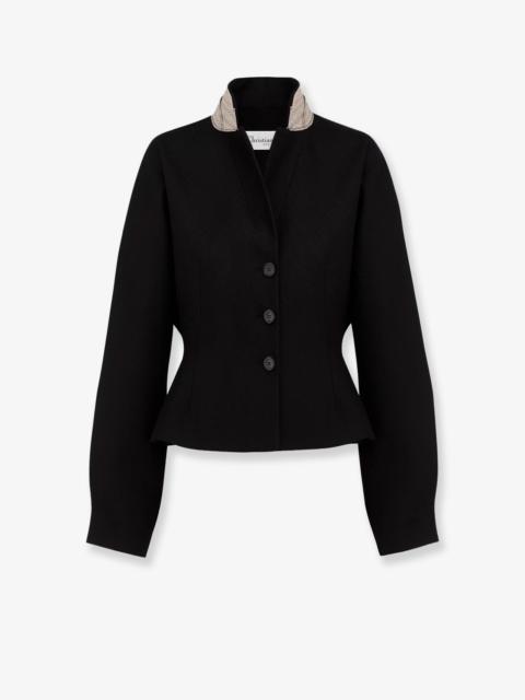 Dior Dior Grain De Poudre Virgin Wool And Silk Blazer