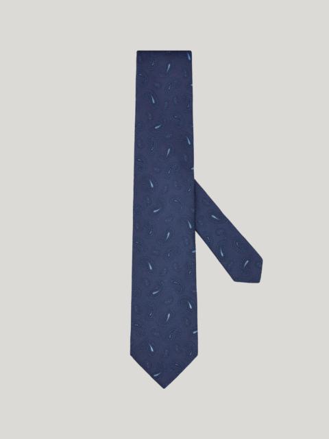 Canali BLUE SILK TIE, PAISLEY MOTIF